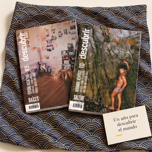 Pack de Navidad Descubrir con las revistas Raíces y Salitre y pañuelo furoshiki